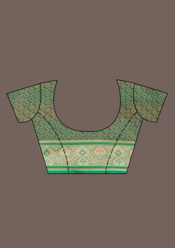 Pink Threadwork Art Silk Saree - Image 9
